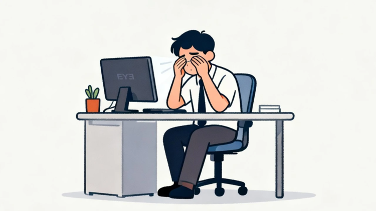 远视储备科普插画：眼睛里的银行存着远视储备宝藏